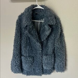 H&M Chic Blue Teddy Jacket